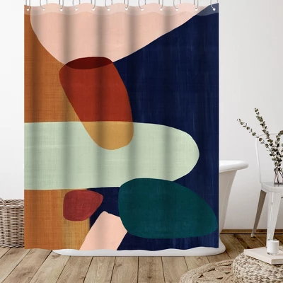 Americanflat 71" X 74" Shower Curtain Style 6 By PI Creative Art - Available In Variety Of Styles 2 Americanflat 71" X 74" Shower Curtain Style 6 By PI Creative Art - Available In Variety Of Styles - Image 2