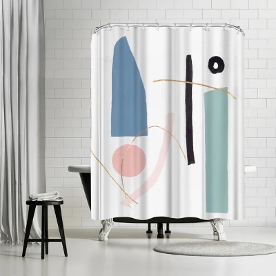 Americanflat 71" X 74" Shower Curtain Style 12 By PI Creative Art - Available In Variety Of Styles 4 Americanflat 71" X 74" Shower Curtain Style 12 By PI Creative Art - Available In Variety Of Styles - Image 4