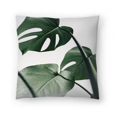 Monstera On Grey By Tanya Shumkina Throw Pillow - Americanflat 6 Monstera On Grey By Tanya Shumkina Throw Pillow - Americanflat - Image 6
