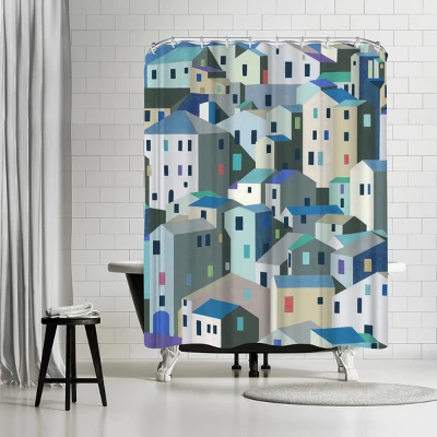 Americanflat 71X74 Abstract Shower Curtain By Pi Creative Art 14 Americanflat 71X74 Abstract Shower Curtain By Pi Creative Art - Image 14