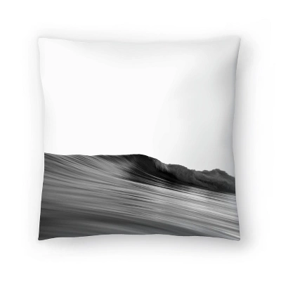 Americanflat Wave Black And White By Nuada Throw Pillow 4 Americanflat Wave Black And White By Nuada Throw Pillow - Image 4