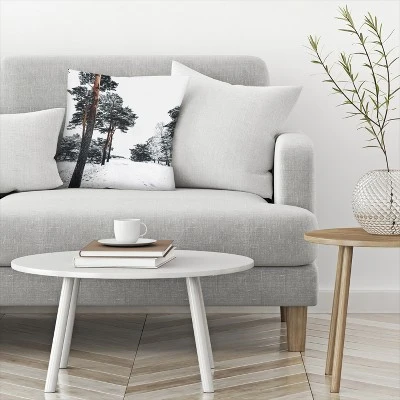 Winter Holidays In Forest By Tanya Shumkina Throw Pillow - Americanflat 2 Winter Holidays In Forest By Tanya Shumkina Throw Pillow - Americanflat - Image 2