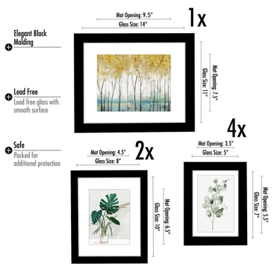 (Set Of 7) Framed Art Sets Watercolor Wanderlust PI Creative- Americanflat 2 (Set Of 7) Framed Art Sets Watercolor Wanderlust PI Creative- Americanflat - Image 2