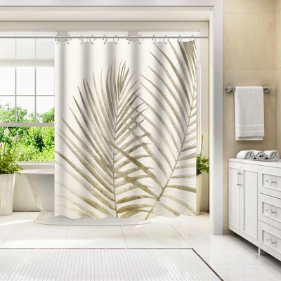 Americanflat 71" X 74" Shower Curtain Neutral Styles By Modern Tropical 1 Americanflat 71" X 74" Shower Curtain Neutral Styles By Modern Tropical