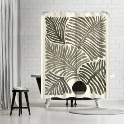 Americanflat 71" X 74" Shower Curtain Neutral Styles By Modern Tropical 21 Americanflat 71" X 74" Shower Curtain Neutral Styles By Modern Tropical -Americanflat GUEST 6257f76a 43ea 4059 af3b bb4ca2822fc2