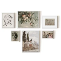 Americanflat 6 Piece Vintage Gallery Wall Art Set - Chickadee, Apple Tree Watercolor, Portrait Sketch, Afghan Rug By Maple + Oak 11 Americanflat 6 Piece Vintage Gallery Wall Art Set - Chickadee, Apple Tree Watercolor, Portrait Sketch, Afghan Rug By Maple + Oak -Americanflat GUEST 647deee8 9816 42a6 97ff e3d6ac898c41