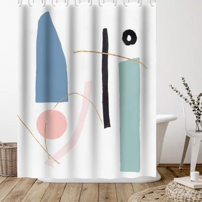 Americanflat 71" X 74" Shower Curtain Style 12 By PI Creative Art - Available In Variety Of Styles 2 Americanflat 71" X 74" Shower Curtain Style 12 By PI Creative Art - Available In Variety Of Styles - Image 2