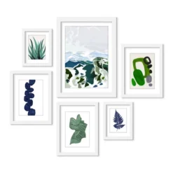 (Set Of 6) Framed Prints Gallery Wall Art Set Green Mountains By Louise Robinson - Americanflat 13 (Set Of 6) Framed Prints Gallery Wall Art Set Green Mountains By Louise Robinson - Americanflat -Americanflat GUEST 6b07c020 ba91 4bc1 8704 cb236a687d98