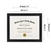 Americanflat Diploma Frame With Tempered Shatter-resistant Glass - Available In A Variety Of Sizes