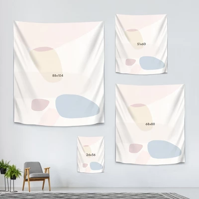 Americanflat Pink Pebbles I By PI Creative Art Wall Tapestry 3 Americanflat Pink Pebbles I By PI Creative Art Wall Tapestry - Image 3