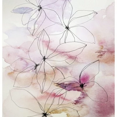 Americanflat Whisper Petals II By Hope Bainbridge Blackout Rod Pocket Single Curtain Panel 50x84 2 Americanflat Whisper Petals II By Hope Bainbridge Blackout Rod Pocket Single Curtain Panel 50x84 - Image 2