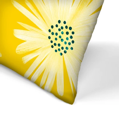 Daisies Pattern By Modern Tropical Throw Pillow - Americanflat 1 Daisies Pattern By Modern Tropical Throw Pillow - Americanflat