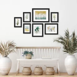 (Set Of 7) Framed Art Sets Watercolor Wanderlust PI Creative- Americanflat