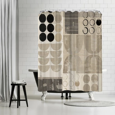 Americanflat 71X74 Abstract Shower Curtain By The Print Republic 11 Americanflat 71X74 Abstract Shower Curtain By The Print Republic - Image 11
