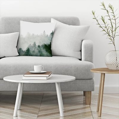 Green Scandinavian Spruce By Tanya Shumkina Throw Pillow - Americanflat 2 Green Scandinavian Spruce By Tanya Shumkina Throw Pillow - Americanflat - Image 2