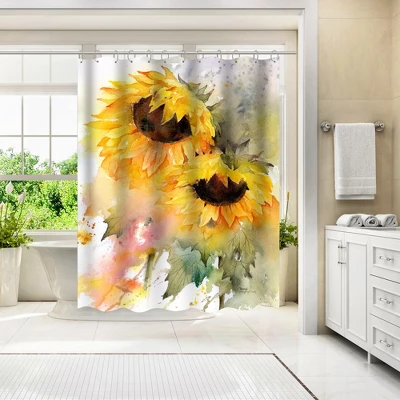 Americanflat 71" X 74" Shower Curtain By Rachel McNaughton 1 Americanflat 71" X 74" Shower Curtain By Rachel McNaughton