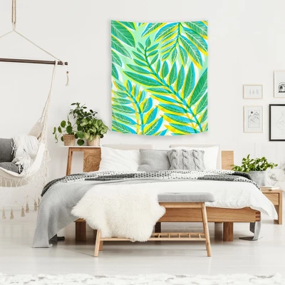 Jungle Vines By Modern Tropical Wall Tapestry -Americanflat - Americanflat 1 Jungle Vines By Modern Tropical Wall Tapestry -Americanflat - Americanflat