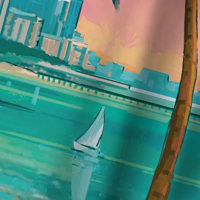 Americanflat 71" X 74" Shower Curtain Style 3 By Anderson Design Group 3 Americanflat 71" X 74" Shower Curtain Style 3 By Anderson Design Group - Image 3