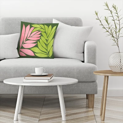 Spring Flora By Modern Tropical Throw Pillow - Americanflat 2 Spring Flora By Modern Tropical Throw Pillow - Americanflat - Image 2