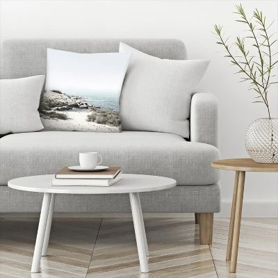 Seaside With Rocks By Tanya Shumkina Throw Pillow - Americanflat 2 Seaside With Rocks By Tanya Shumkina Throw Pillow - Americanflat - Image 2