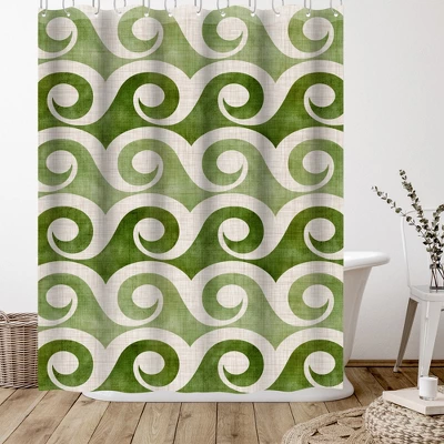 Americanflat 71" X 74" Shower Curtain By Modern Tropical - Available In Variety Of Styles 2 Americanflat 71" X 74" Shower Curtain By Modern Tropical - Available In Variety Of Styles - Image 2