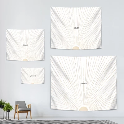 Let The Sunshine In By Modern Tropical Wall Tapestry 2 Let The Sunshine In By Modern Tropical Wall Tapestry - Image 2