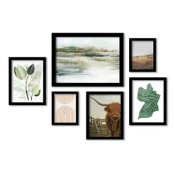 (Set Of 6) Framed Prints Gallery Wall Art Set Only For A Moment Coastal By PI Creative - Americanflat