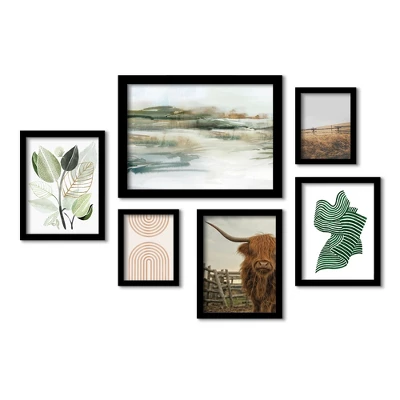 (Set Of 6) Framed Prints Gallery Wall Art Set Only For A Moment Coastal By PI Creative - Americanflat 1 (Set Of 6) Framed Prints Gallery Wall Art Set Only For A Moment Coastal By PI Creative - Americanflat