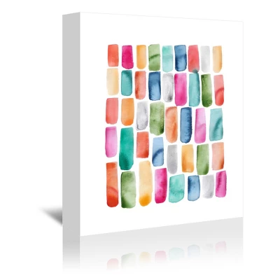 Americanflat Colorful Brushstrokes By Lisa Nohren Wrapped Canvas 6 Americanflat Colorful Brushstrokes By Lisa Nohren Wrapped Canvas - Image 6