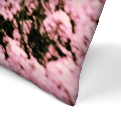 Pink Fields With Blooming Flowers By Tanya Shumkina Throw Pillow - Americanflat 1 Pink Fields With Blooming Flowers By Tanya Shumkina Throw Pillow - Americanflat