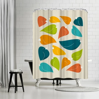 Americanflat 71X74 Abstract Shower Curtain By The Print Republic 17 Americanflat 71X74 Abstract Shower Curtain By The Print Republic - Image 17