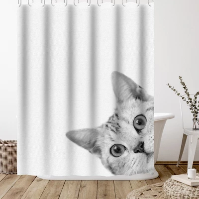 Americanflat 71" X 74" Shower Curtain By NUADA 2 Americanflat 71" X 74" Shower Curtain By NUADA - Image 2
