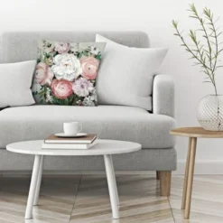 Americanflat Bold Floral Throw Pillow By Pi Creative Art