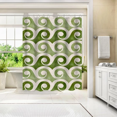 Americanflat 71" X 74" Shower Curtain By Modern Tropical - Available In Variety Of Styles 1 Americanflat 71" X 74" Shower Curtain By Modern Tropical - Available In Variety Of Styles