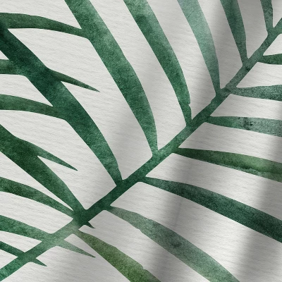 Americanflat 71" X 74" Shower Curtain, Emerald Palms By Modern Tropical 3 Americanflat 71" X 74" Shower Curtain, Emerald Palms By Modern Tropical - Image 3
