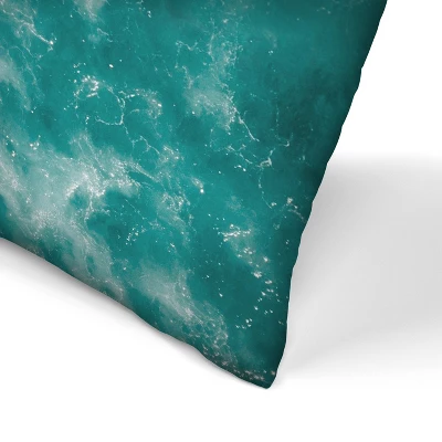 Aerial View Of Surfers On Waves By Tanya Shumkina Throw Pillow - Americanflat 1 Aerial View Of Surfers On Waves By Tanya Shumkina Throw Pillow - Americanflat