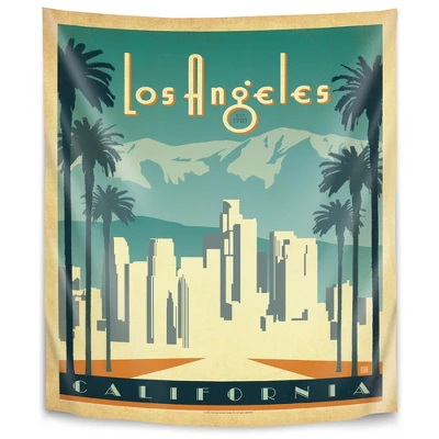 Los Angeles By Anderson Design Group Wall Tapestry - Americanflat 4 Los Angeles By Anderson Design Group Wall Tapestry - Americanflat - Image 4