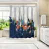 Americanflat 71" X 74" Shower Curtain Style 10 By PI Creative Art - Available In Variety Of Styles