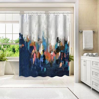 Americanflat 71" X 74" Shower Curtain Style 10 By PI Creative Art - Available In Variety Of Styles 1 Americanflat 71" X 74" Shower Curtain Style 10 By PI Creative Art - Available In Variety Of Styles