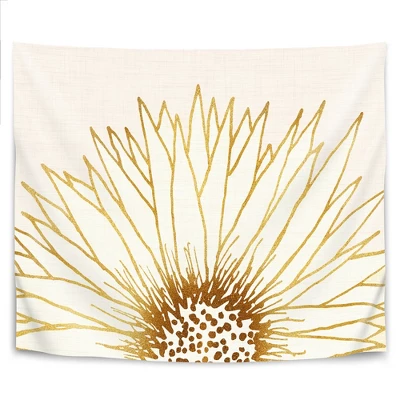 Simple Sunflower By Modern Tropical Wall Tapestry 3 Simple Sunflower By Modern Tropical Wall Tapestry - Image 3