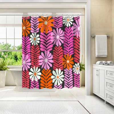Americanflat 71X74 Abstract Shower Curtain By The Print Republic 1 Americanflat 71X74 Abstract Shower Curtain By The Print Republic