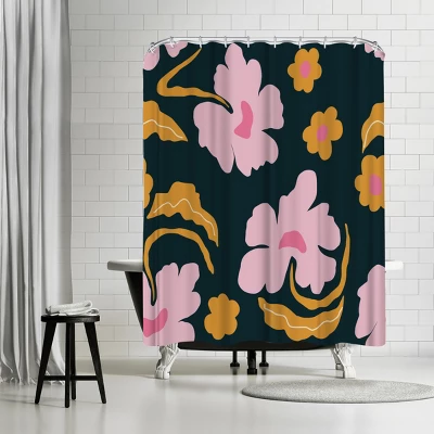 Americanflat 71x74 Floral & Botanical Shower Curtain By Miho Art Studio 11 Americanflat 71x74 Floral & Botanical Shower Curtain By Miho Art Studio - Image 11