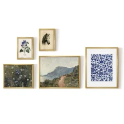 Americanflat 5 Piece Vintage Gallery Wall Art Set - Path Over The Hill, Flowers In The Valley, Violets By Maple + Oak 10 Americanflat 5 Piece Vintage Gallery Wall Art Set - Path Over The Hill, Flowers In The Valley, Violets By Maple + Oak -Americanflat GUEST 9c56b756 69a0 48e3 9d35 b4c1533e12b1