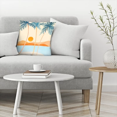 Baja California Coast By Modern Tropical Throw Pillow - Americanflat 2 Baja California Coast By Modern Tropical Throw Pillow - Americanflat - Image 2