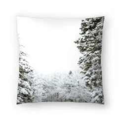 Winter In Forest By Tanya Shumkina Throw Pillow - Americanflat -Americanflat GUEST 9dd7819a fc23 491b 8b0d 68c188e52dde