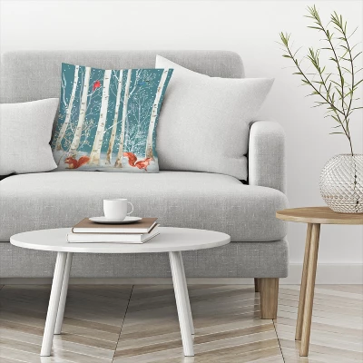 Forest Life I By Pi Holiday Collection - 20" X 14" Throw Pillow - Americanflat 2 Forest Life I By Pi Holiday Collection - 20" X 14" Throw Pillow - Americanflat - Image 2