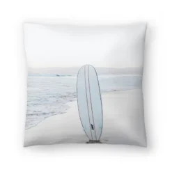 Surfboard On The Beach By Tanya Shumkina Throw Pillow - Americanflat -Americanflat GUEST 9ed6fe1a 0682 4d27 bbe4 a0a77d6d1b35