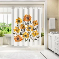 Americanflat 71" X 74" Shower Curtain Style 4 By Cat Coquillette - Available In Variety Of Styles