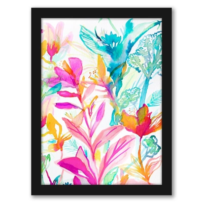 Jeweel Toned Watercolors By Hope Bainbridge - Modern 8 Piece Black Framed Art Set - Americanflat 2 Jeweel Toned Watercolors By Hope Bainbridge - Modern 8 Piece Black Framed Art Set - Americanflat - Image 2