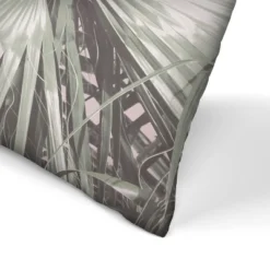 Tropical Plant On Pink By Tanya Shumkina Throw Pillow - Americanflat